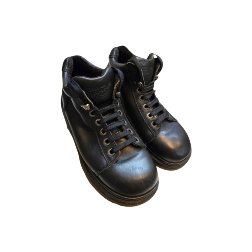 Dr. Martens 8550 Black Leather Boots Size UK 8/US 10 Chunky England 90s Vintage - Picture 3 of 12